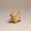 Souvenir de Navidad Talla en Madera de Ciprés Llavero Colgante Navideño Productos de Madera del Zodiaco de Dibujos Animados Dragón, Serpiente y Año del Caballo