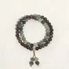 Encanto Antiguo QingyunNuevo Estilo Chino Pulsera Beige de Doble Capa con Perlas para Mujer, Estilo Étnico Exquisito, Diseño de Nicho, Lujo Ligero