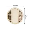 Ímã de Geladeira DIY Bordado Dai Feriado Ímã de Geladeira Artesanal Acessórios Ímã de Geladeira de Madeira Redondo DIY Moldura de Madeira Venda por Atacado