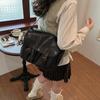 Bolsa Transversal Estilo Japonês Estilo Antigo Estilo Universitário Cool Grande Capacidade Simples PU Retrô Bolsa de Ombro Bolsa de Aula para Estudantes