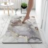 Alfombra de Piso Absorbente de Barro Diatómico Suave de Lujo Ligero para Baño, Alfombra para Pies de Secado Rápido para Puerta de Baño/Inodoro, Felpudo para Puerta de Entrada, Alfombra Antideslizante
