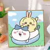Pintura de Diamantes para Niños Kuromi Hecho a Mano DIY Pintura de Pegatinas de Diamantes Sanrio Pintura de Diamantes con Diamantes Completos 5D Tamaño Pequeño