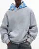 Sudaderas de Diseño Moderno de Calle Americana Transfronterizas para Hombres y Mujeres en Otoño e Invierno Sudaderas con Capucha Modernas, Holgadas y Sencillas
