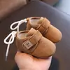 Zapatos Suaves para Bebés Antes de Caminar, Antideslizantes, de Algodón Forrados de Felpa para Niños y Niñas, 0-12 Meses, Zapatos Cálidos de Otoño e Invierno para Aprender a Caminar