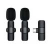 Microfone de lapela sem fio direto da fábrica K1 um para dois treme ao vivo redução inteligente de ruído microfone mini sem fio