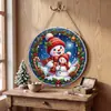 Adornos Navideños 5D Transfronterizos con Diamantes de Forma Irregular, Decoraciones DIY Festivas, Reno de Halloween, Papá Noel, Cascanueces, Nieve