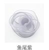 Embalagem de Flores Atacado 4cm Cinto de Gaze Cauda de Peixe Fita Ondulada Coreia Cinto de Gaze Borda Torrada Segurando Embalagem de Buquê de Flores Fita