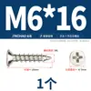 Tornillos Autorroscantes Pequeños de Cabeza Plana Cruzada Endurecidos Niquelados de Hierro Ka Tornillos de Cabeza Avellanada M1M1.2M2M2.3M2.6M3M4Mm