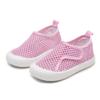 Zapatos de Malla con Velcro de Verano para Niños Zapatos de Malla de una Sola Capa para Niños y Niñas Sandalias de Tela con Agujeros de Suela Blanda para Bebé para Comercio Exterior