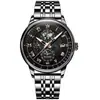 Reloj de Hombre Marca Suiza Resistente al Agua Luminoso de Moda Cuarzo Transmisión en Vivo Dropshipping