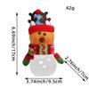Suministros decorativos navideños, tarro de dulces transparente para Nochebuena, caja de regalo para ancianos, muñeco de nieve y ciervo para novias y niños.