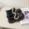 Zapatos de Princesa de Cuero para Niñas 2025 Otoño Zapatos Casuales Zapatos Pequeños de Cuero para Niñas con Suela Suave Nuevos Mocasines para Niñas Pequeñas