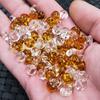 Yulong Jade Imitación Cristal Hebilla Cuentas Sueltas Pieza Cortada Hebilla Marrón Joyería Pulsera Collar Cuentas Sueltas