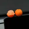 Naranja Grande, Gran Suerte Adornos de Coche de Naranja Pequeña, Decoraciones Naranjas para Pantalla del Tablero del Coche