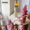 Bolsa Transparente Impermeable para Empaque de Ramo del Día de la Madre con Hoja de Moldeado de una Sola Pieza para Múltiples Rosas, Material de Papel de Envoltura Floral