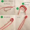 Accesorios de bricolaje hechos a mano, anillo de tiro tejido, bobina de anillo de tiro, nudo chino, collar de cuerda, puro multicolor, en stock, fábrica al por mayor