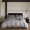 Juego de Cuatro Piezas de Algodón de Fibra Larga de Xinjiang Clase A de 160 Hilos 100% Algodón Algodón Puro Color Sólido Juego de Cama Sábanas Funda Nórdica Cama Sábanas de Cama Juego de Tres Piezas