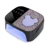 Lámpara de Uñas Recargable S80 36 LEDs Secado Rápido Lámpara de Curado Luz de Respiración de Dibujos Animados Máquina Portátil Recargable de Fototerapia