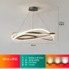 Lámpara de araña minimalista italiana para sala de estar, lujo ligero, diseñador creativo, de alta gama, atmosférica, anillo protector para los ojos, lámpara de araña para comedor, aluminio, otro