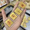 Concha de Agua Oro Puro 999 Adhesivo Pegatina Dorada para Teléfono, Riqueza y Prosperidad, Lámina Dorada de Bendición del Oficial Celestial, Venta al por Mayor desde el Fabricante