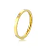 Anillo de Diamantes de Acero de Titanio de Nicho de Moda para Mujer Anillo de Diamantes para Pareja de Moda Versión Coreana Joyería Popular de Venta Caliente