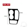 Adequado para painel de porta-copos de Jeep Grand Cherokee decoração de modificação preto piano decoração interior do carro preto brilhante adesivo decorativo