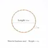 Diseño de Joyería Pulsera Lisa de Acero Inoxidable, Pulsera Apilable de Lujo Ligero, Conjunto de Joyería de Pulsera Simple Fabricante