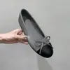Estilo Coreano 2026 Estilo Coco Chanel Laço Boca Rasa Solado Macio Versátil para o Trabalho Mary Janes Coreanos Solado Macio Bico Redondo Sapatos Únicos