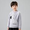 Malharia Infantil de Alta Qualidade 100% Lã Pura Suéter Jacquard de Zebra Roupa Térmica de Caxemira para Meninos e Meninas