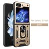 Adecuado para Samsung Zflip7 Funda para Teléfono Móvil de Ventana Suave Galaxyflip6 Anillo Magnético Flip5 Cubierta Protectora