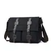 Nova Moda Coreana Casual Canvas Bolsa Masculina Prática de Negócios Ombro Crossbody Bolsa Masculina Mochila Escolar Retro Estudante