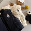 Chaleco de Algodón para Niños Chaleco de Invierno para Niños 2025 Chaqueta Chaleco Cálido Grueso para Bebé Top de Oso para Niñas