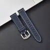 Correa de Cuero de Vaca Italiano con Textura de Lichi Plano Compatible con Relojes Huawei Gt4/5/6, Hebilla de Pin, 20 Mm/22 Mm, Elegante