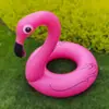 120 Flotadores de Flamenco Anillos de Natación Inflables Transfronterizos Anillos de Agua Inflables de PVC Flotadores de Natación de Unicornio Inflables para Adultos Venta al por Mayor