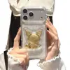Capa de Celular com Cola Tridimensional Adequada para Apple 17Promax Estilo Japonês e Coreano Cola Capa Dura Moda Normcore Capa de Celular