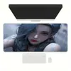 Alfombrilla de Ratón para Videojuegos E-Sports Bidimensional de Personajes de Anime, Alfombrilla Grande de Escritorio para Teclado de Computadora Gruesa y Resistente a las Manchas
