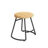 Conjunto de Mesa e Cadeiras Estreito para Jantar Contra a Parede, Mesa Alta de Bar Próxima à Janela, Mesa Longa de Madeira Estilo Industrial para Lojas de Conveniência, Lanchonetes e Bares