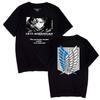 Nueva camiseta de algodón de manga corta con cuello redondo y talla grande de verano europea y americana de Attack Giant en stock para hombres y mujeres.