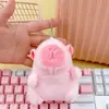 Colgante Capibara Dios de la Riqueza Buda Azafrán Kabi Bala Llavero de Peluche Corazón de Niña Colgante para Mochila Regalo al por Mayor