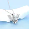 Um Cervo Tem Você Colar Mulheres Verão Imitação Moissanite Personalidade Moda All-match Pingente Clavícula Cadeia