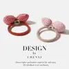 Cuerda para el pelo con lazo de cuadros linda Cuerda para el pelo de niña dulce Anillo simple para coleta de caballo Goma elástica de moda para moño