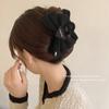 Escape Princess Headwear Curry Color Double-Sided Big Bow Grab Hair Accessory Sweet Shark Clip Hair Clip Female Head