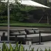 Sofá de Exterior Escandinavo Patio Jardín al Aire Libre Ocio Esquina Simple Aleación de Aluminio Combinación Muebles de Casa de Diseñador