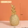 Luz Decorativa de Piña Tridimensional Transfronteriza Lujo Hogareño Sala de Estar Entrada Sala de Muestras Decoración Suave Decoración de Piña Dorada Nórdica
