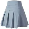 Saia-calça plissada anti-exposição estilo esportivo coreano para mulheres, leve e respirável, adequada para badminton e yoga