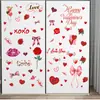 Adesivo de Geladeira Balão de Amor Dia dos Namorados Novo Produto Transfronteiriço Adesivo de Vidro de Janela Decoração de Loja Dia dos Namorados