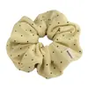 Scrunchie de tricô com bolinhas macio e ondulado estilo coreano, elástico de cabelo de alta qualidade e casual, corda para rabo de cavalo baixo, acessório de cabelo elegante e versátil