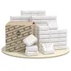Papel de servilleta Manhua, 100 paquetes por caja, pañuelos pequeños comerciales, pañuelos faciales para hotel y restaurante, toallas de papel engrosadas, paquete para surtir