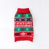 Ropa para Perros Estilo Otoño e Invierno Suéter Tejido Cuello Alto Cálido Ropa para Mascotas Suéter para Cachorro Suéter Navideño para Perro