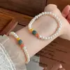Pulseira de Pérolas Naturais de Água Doce, Jade Azul Água, Pulseira Vintage de Luxo Leve, Nicho High-End Atacado para Transmissão ao Vivo